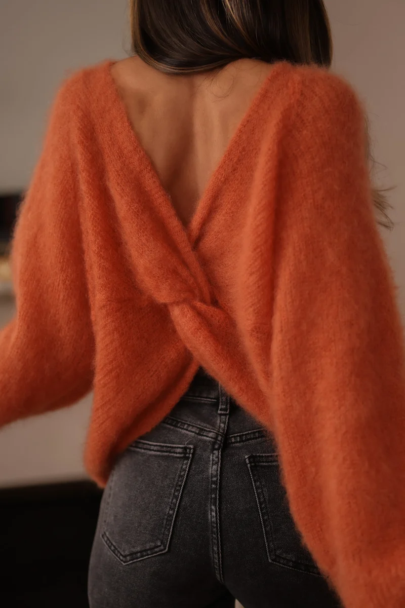 Pull Maury terracotta