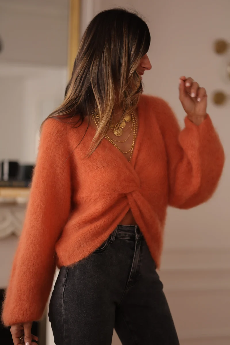 Pull Maury terracotta