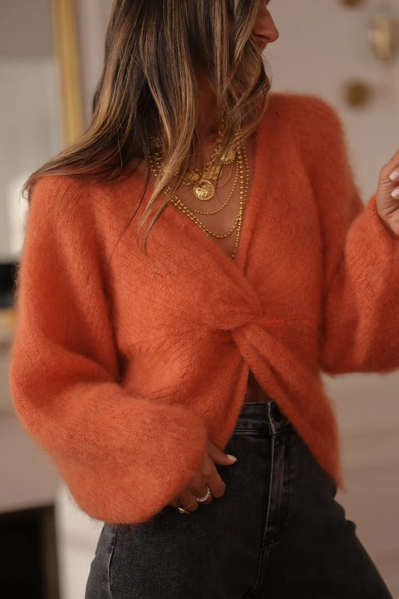 Pull Maury terracotta