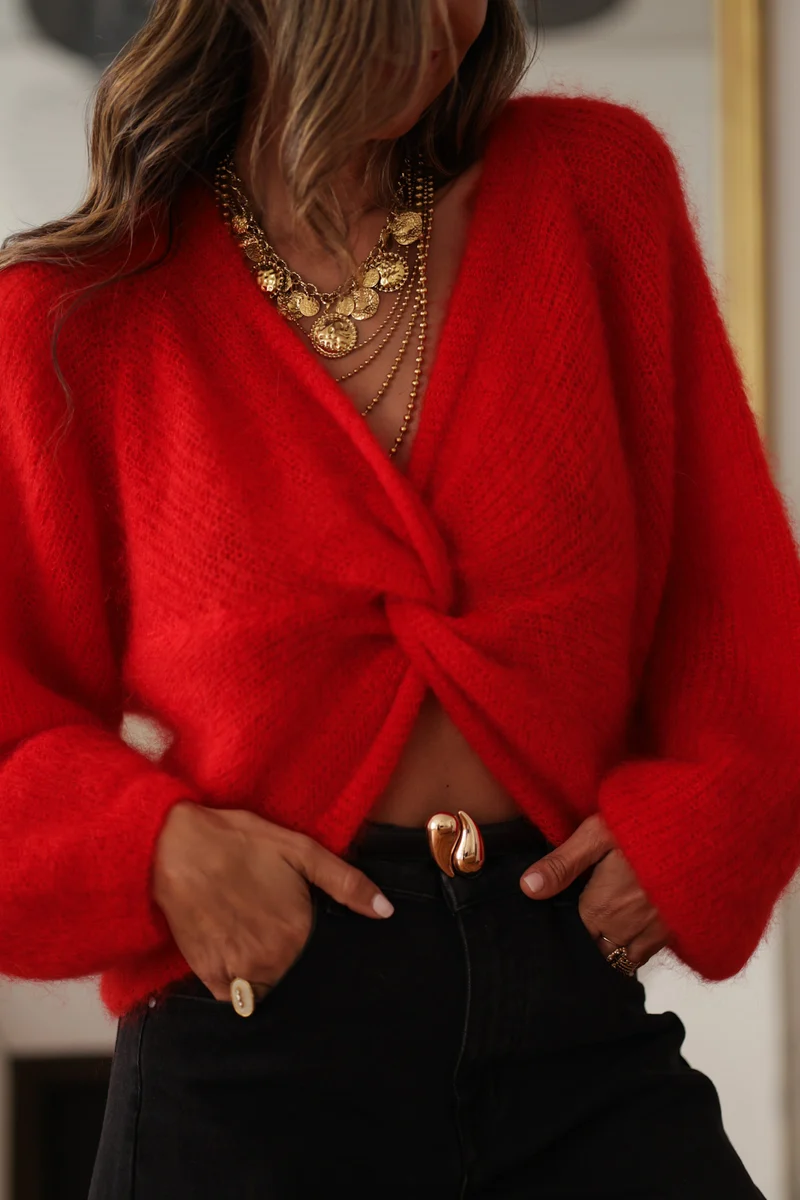Pull Maury rouge