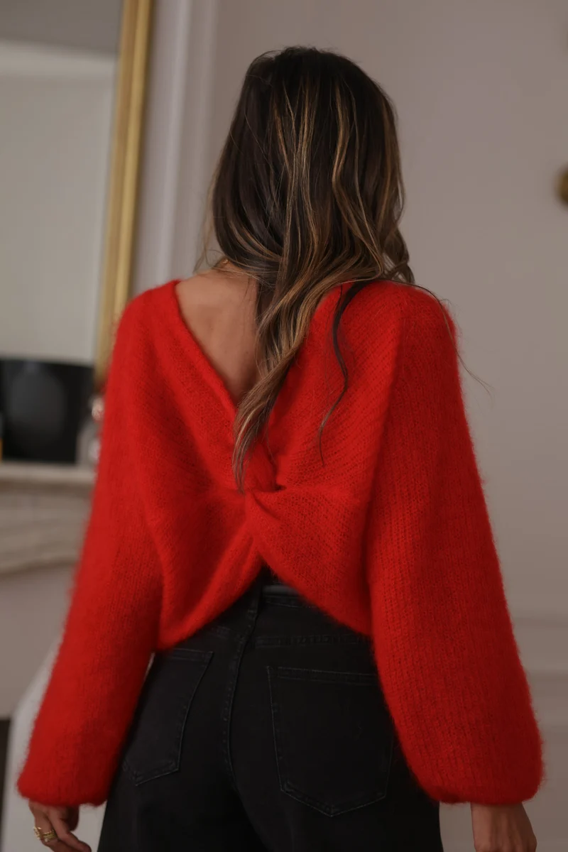 Pull Maury rouge