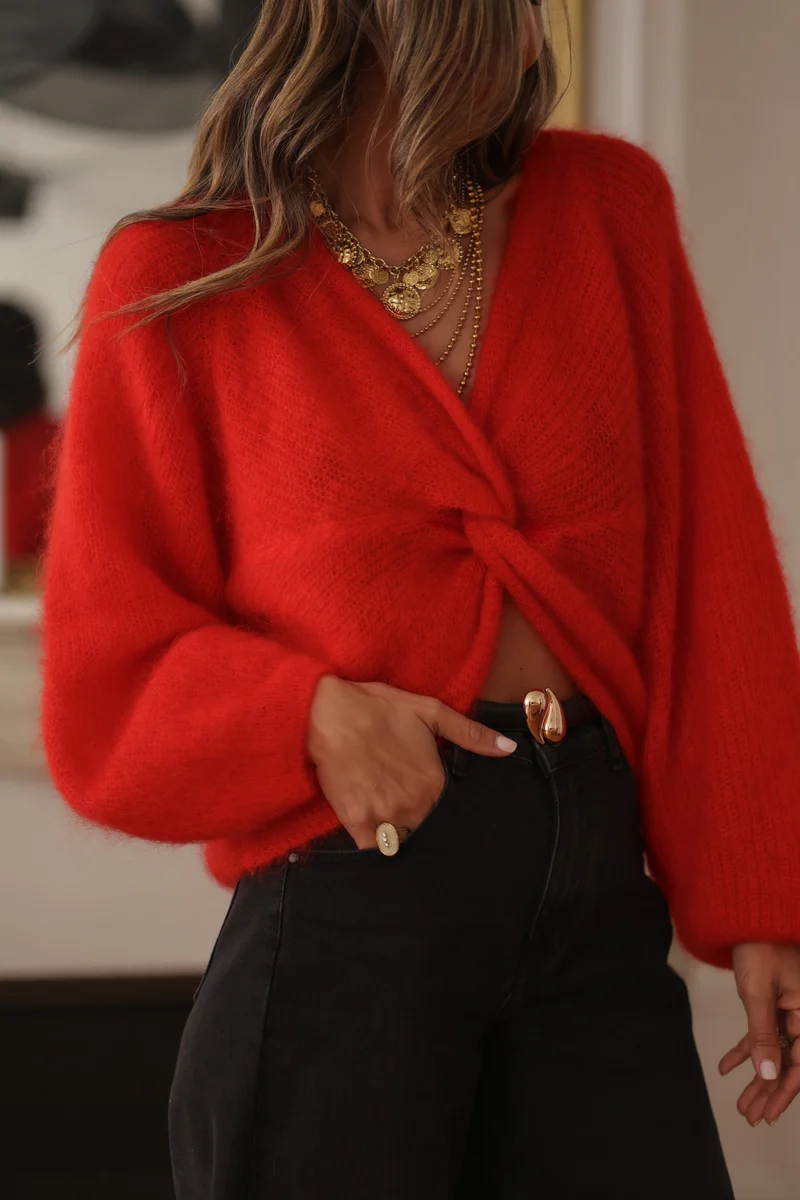 Pull Maury rouge