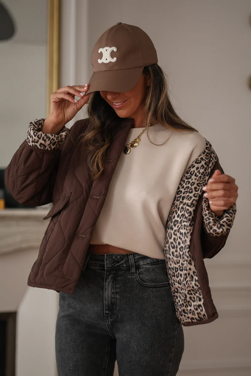 Veste May matelassée marron