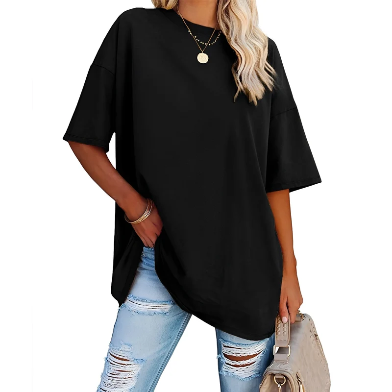 Alice - T-shirt ample avec épaule tombante