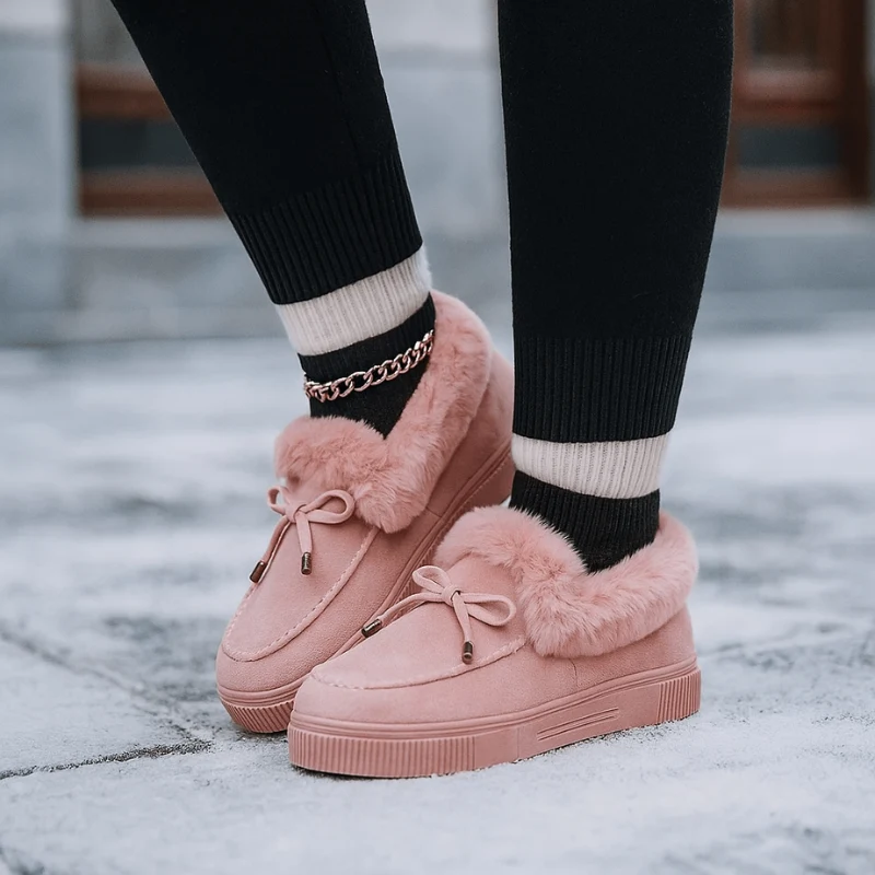 Myra – Chaussures plates à lacets et bout rond