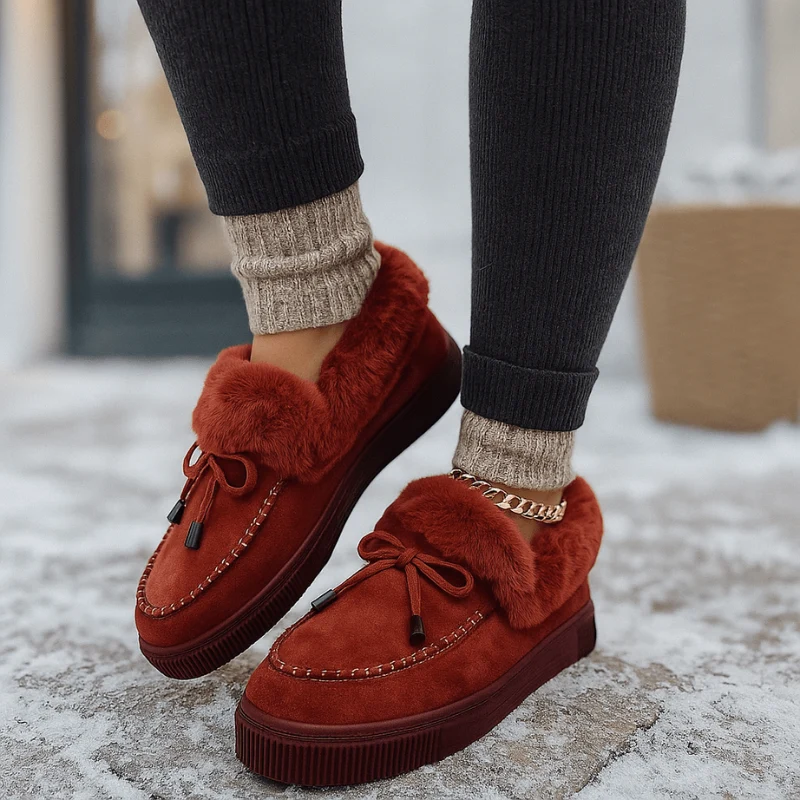 Myra – Chaussures plates à lacets et bout rond