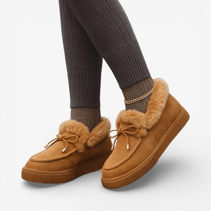 Myra – Chaussures plates à lacets et bout rond