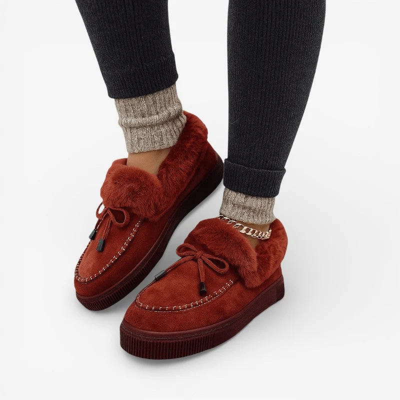 Myra – Chaussures plates à lacets et bout rond