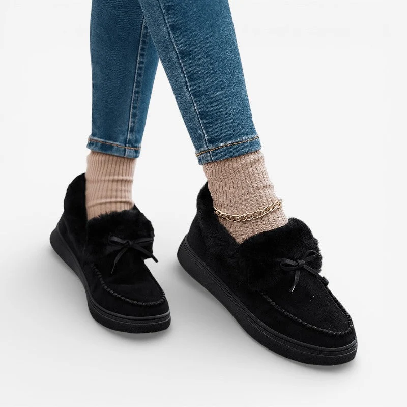 Myra – Chaussures plates à lacets et bout rond