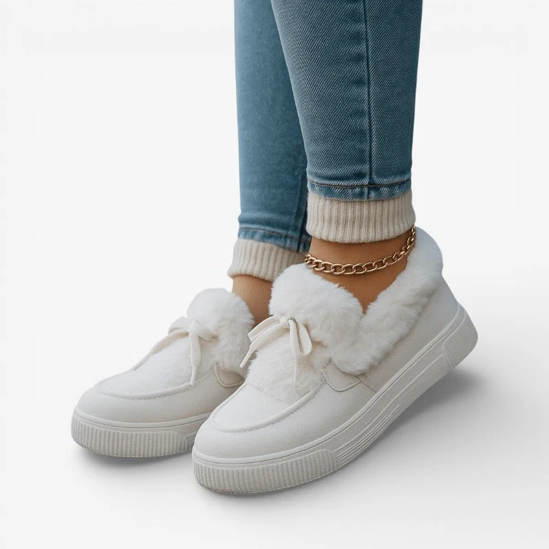 Myra – Chaussures plates à lacets et bout rond