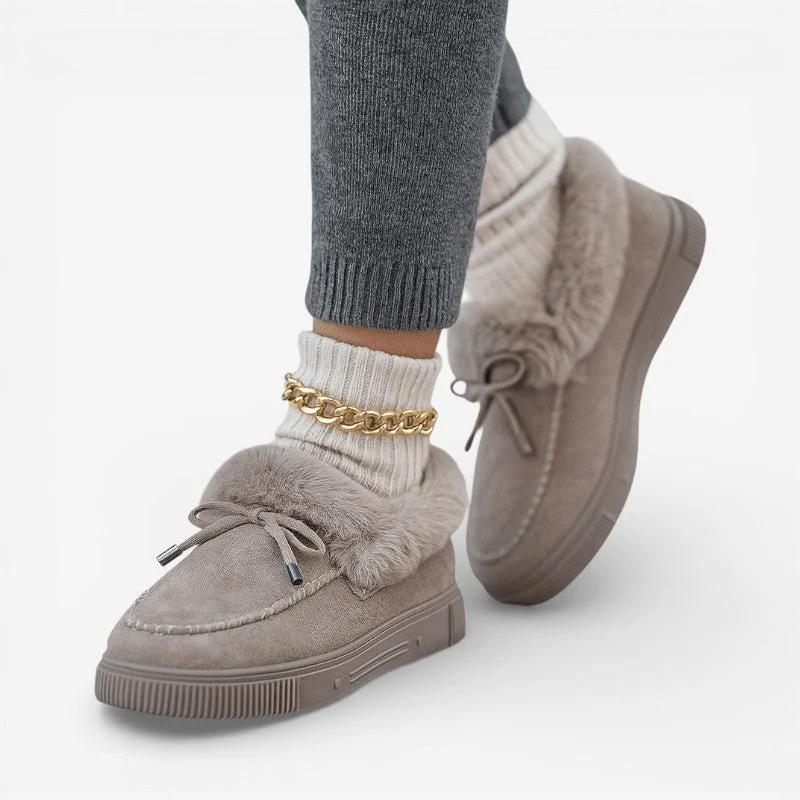 Myra – Chaussures plates à lacets et bout rond