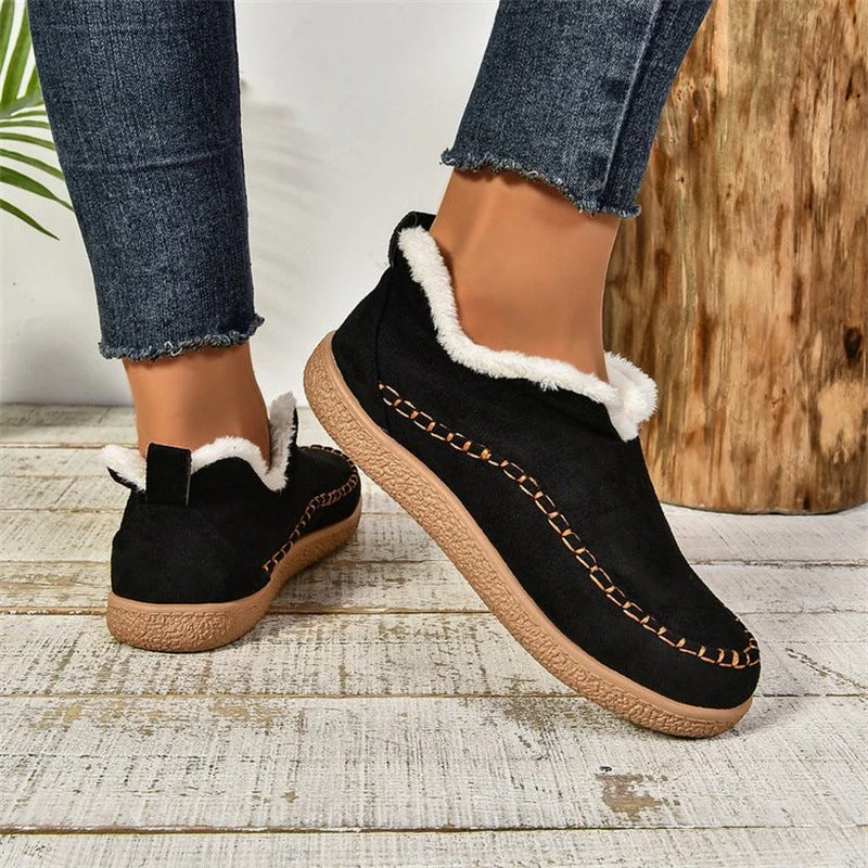 Beatrice – Bottines doublées à semelle plate | Bout arrondi