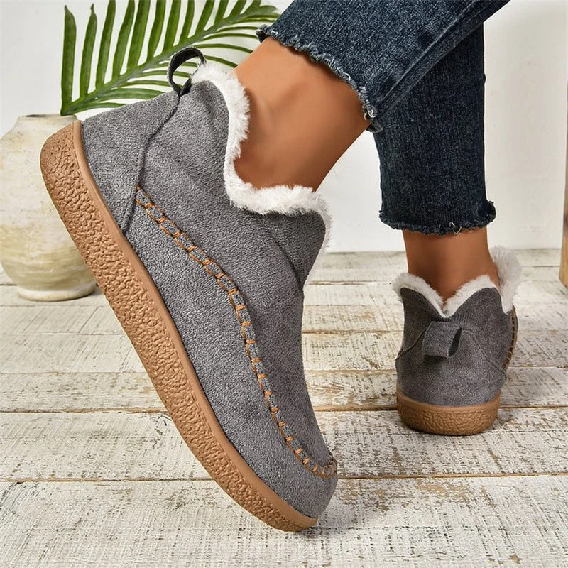 Beatrice – Bottines doublées à semelle plate | Bout arrondi