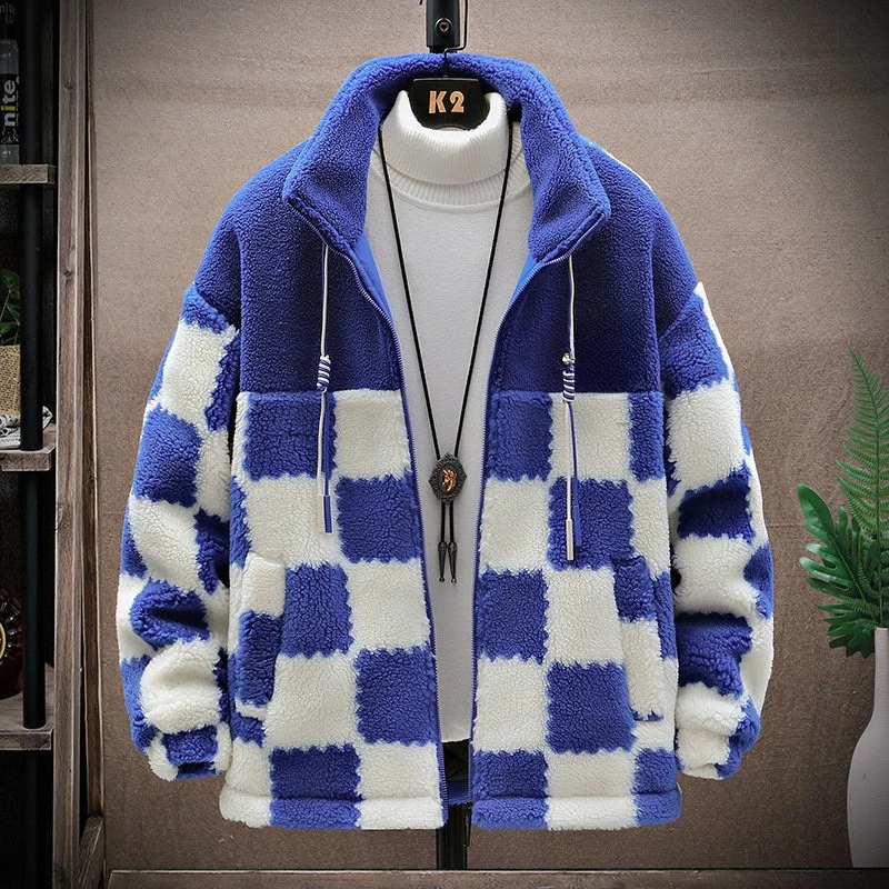 Calvin – Veste polaire à manches longues avec fermeture éclair et col montant