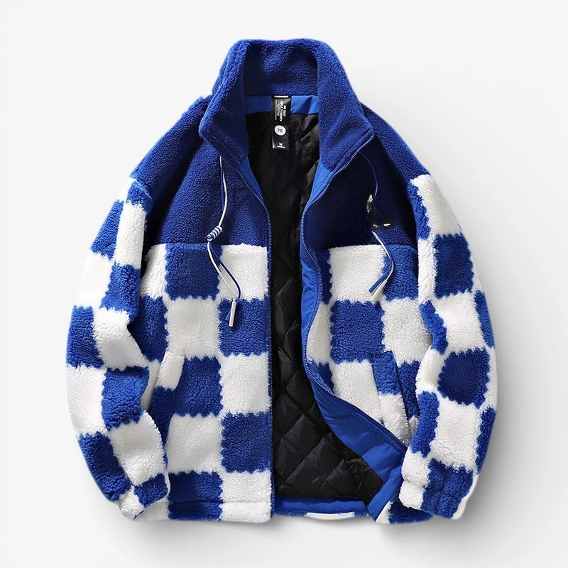 Calvin – Veste polaire à manches longues avec fermeture éclair et col montant