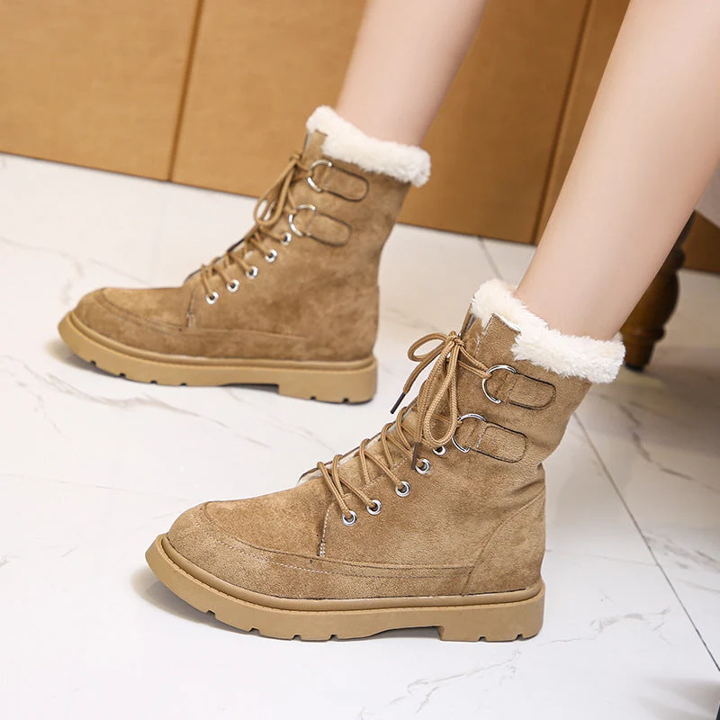 Mila – Chaussures à lacets à bout rond et semelle antidérapante