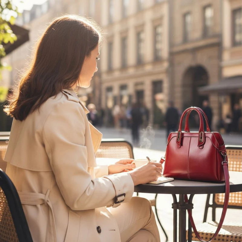 Lyra – Sac à main zippé avec bandoulière ajustable | Design structuré