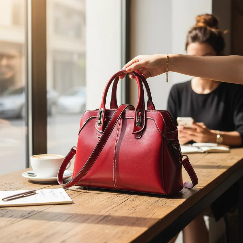 Lyra – Sac à main zippé avec bandoulière ajustable | Design structuré