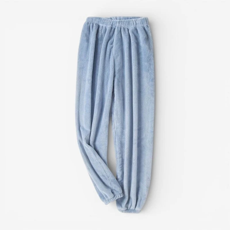 Selina – Pantalon ample en polaire épaisse avec taille élastique