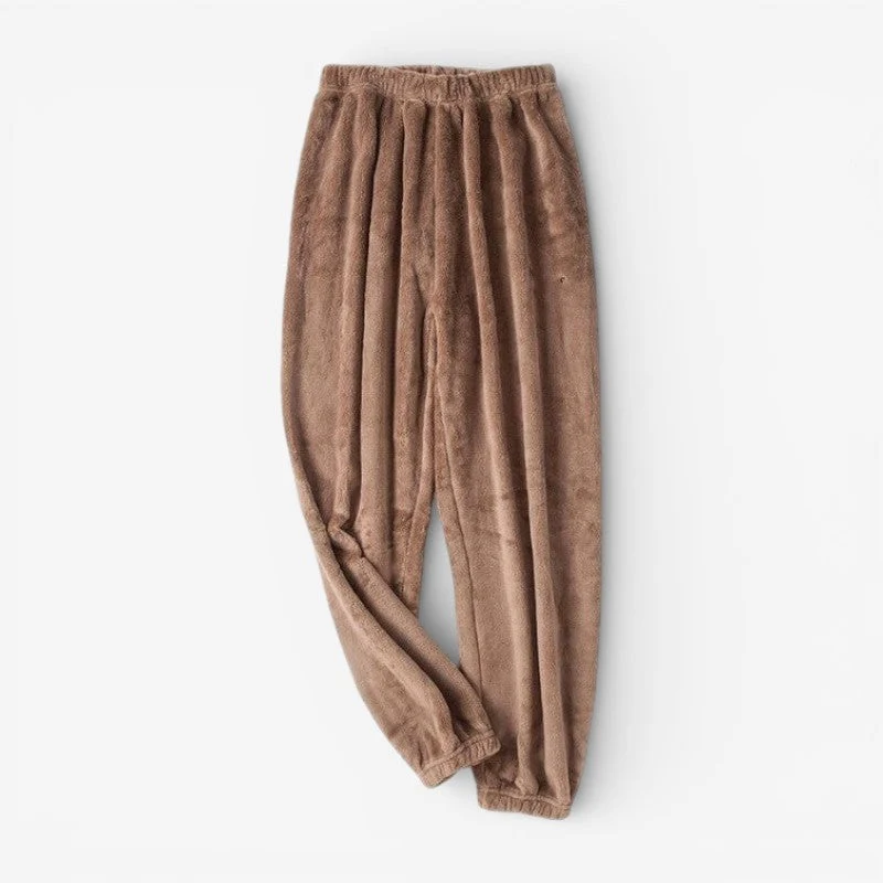 Selina – Pantalon ample en polaire épaisse avec taille élastique