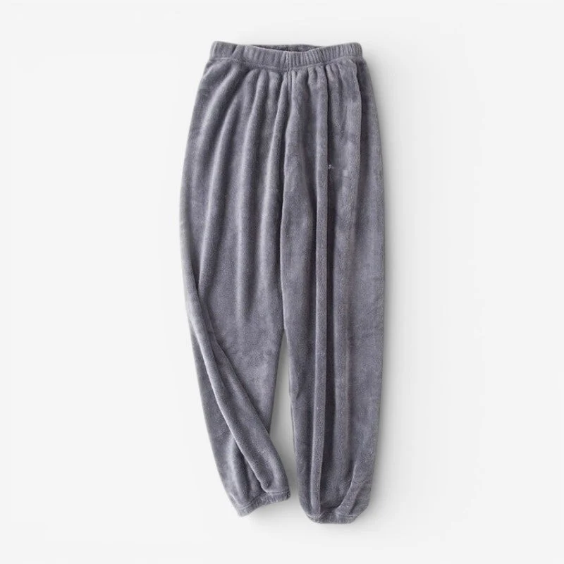Selina – Pantalon ample en polaire épaisse avec taille élastique
