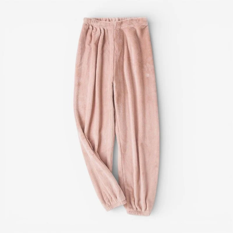 Selina – Pantalon ample en polaire épaisse avec taille élastique