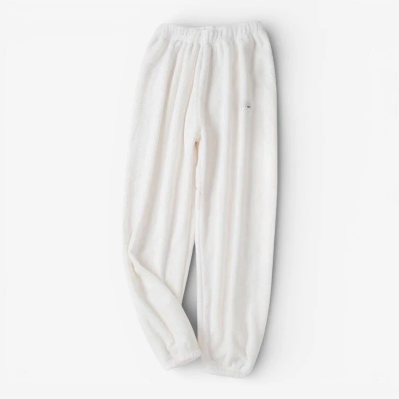 Selina – Pantalon ample en polaire épaisse avec taille élastique