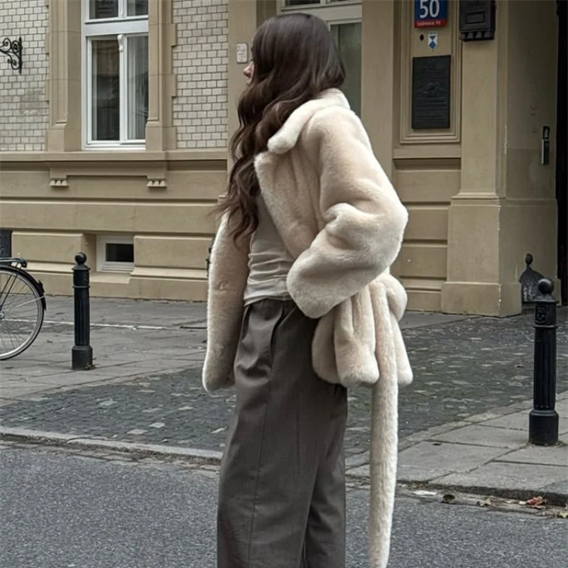 Arvina – Gilet ample à manches longues et col rabattu