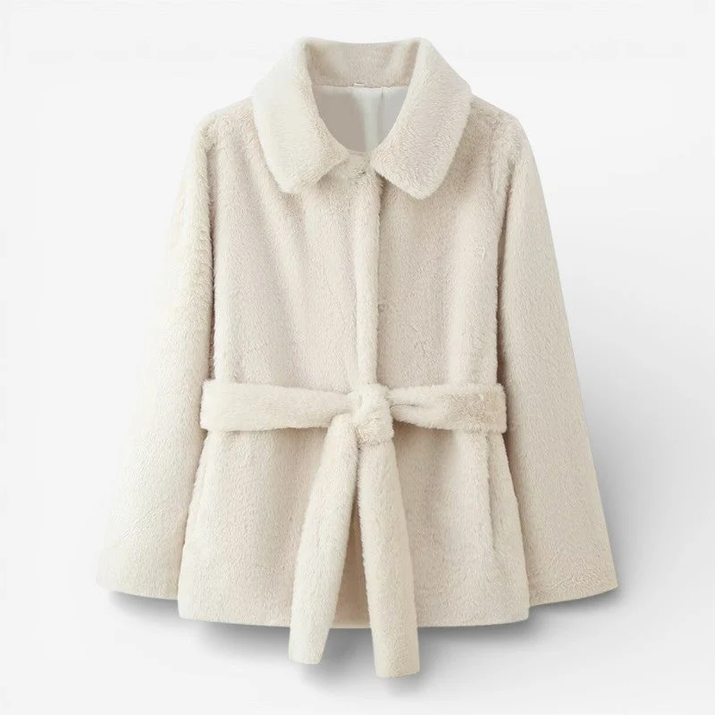 Arvina – Gilet ample à manches longues et col rabattu