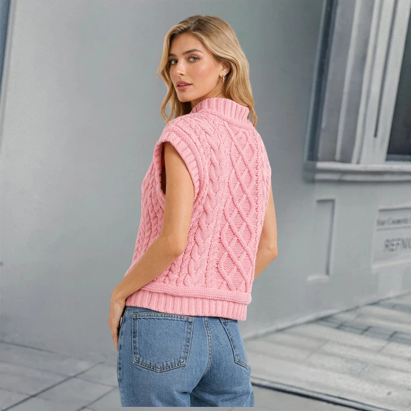 Amaya – Gilet sans manches en maille avec bretelles