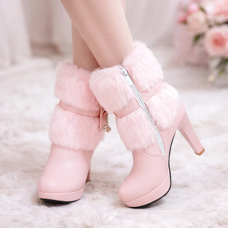 Jessica – Bottines à talon structuré avec fermeture éclair latérale