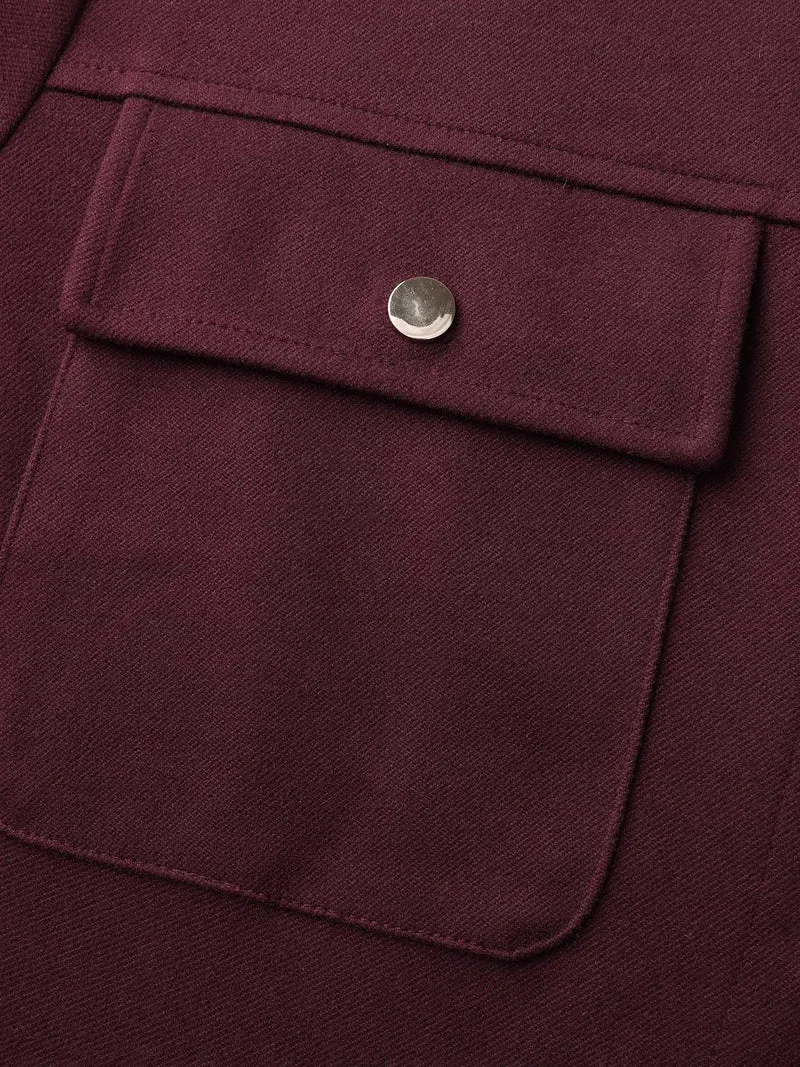Chest Pockets Button-Down Jacket