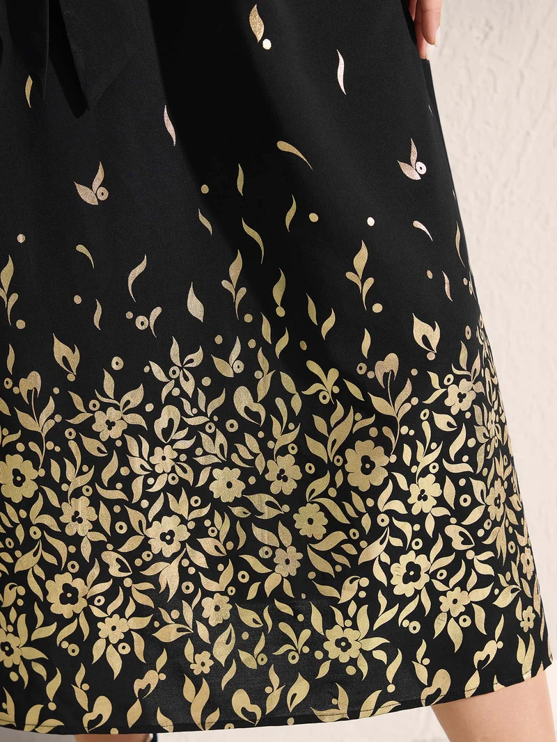 Shimmery Hot-Fixed Rhinestones Maxi Dress