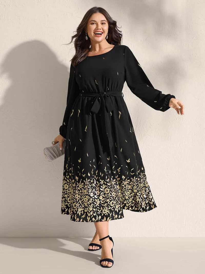 Shimmery Hot-Fixed Rhinestones Maxi Dress