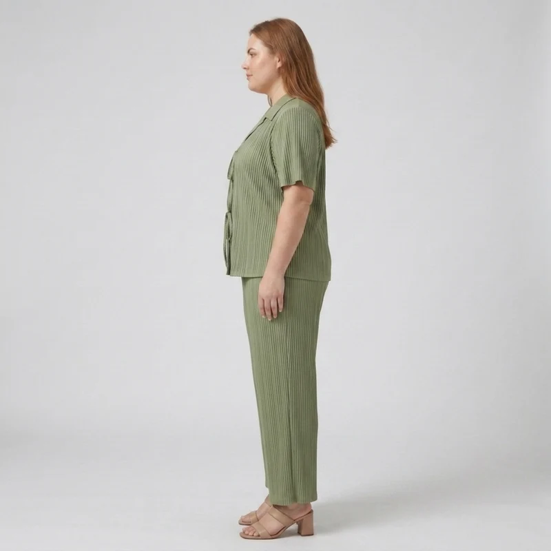 Ensemble pantalon deux pièces grande taille pour femme
