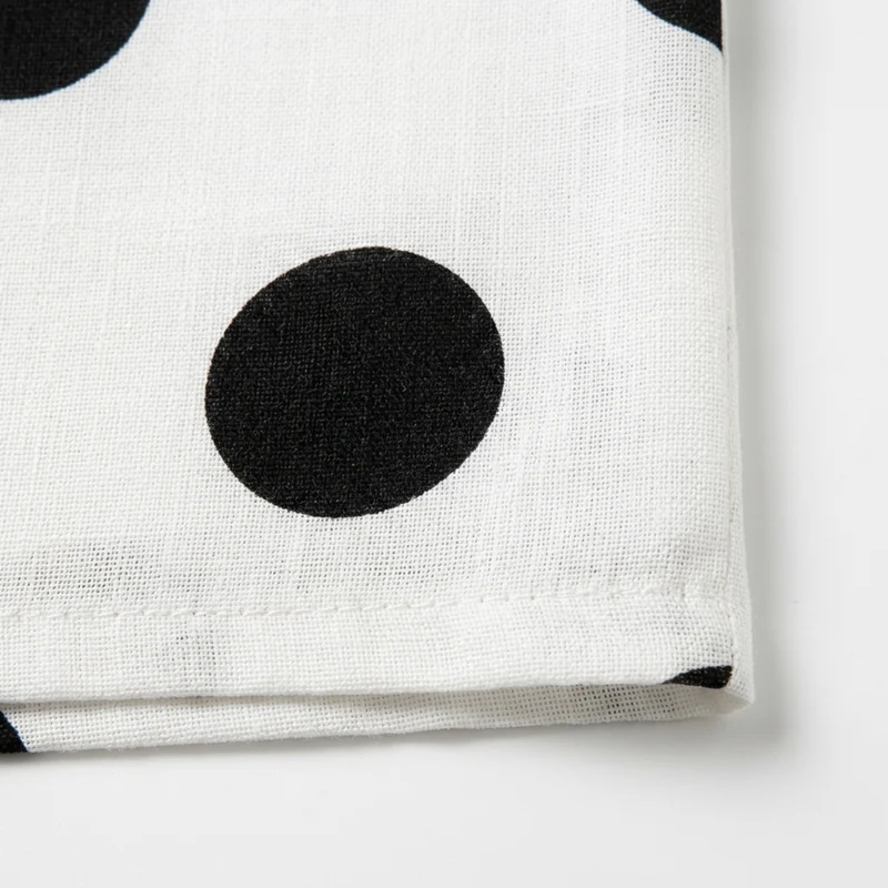 Ensemble deux pièces grande taille à pois pour femme