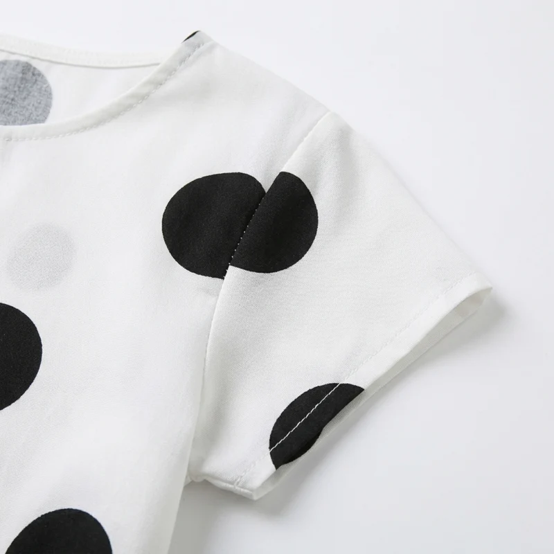 Ensemble deux pièces grande taille à pois pour femme