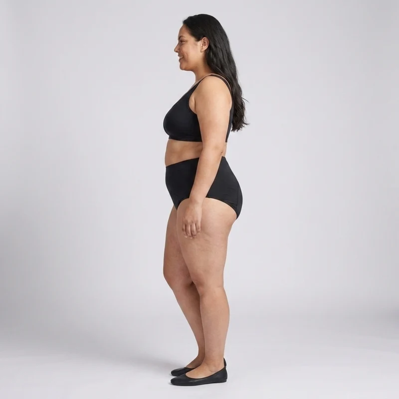 Culotte menstruelle grande taille pour femme étanche lot de 5 slips absorbants