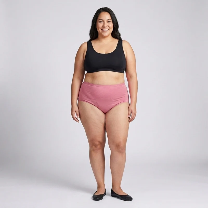 Culotte menstruelle grande taille pour femme étanche lot de 5 slips absorbants