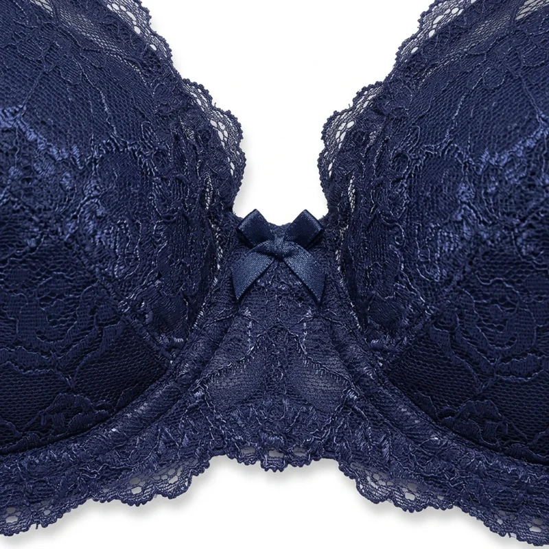 Soutien-gorge grande taille pour femme avec armatures et détails en dentelle