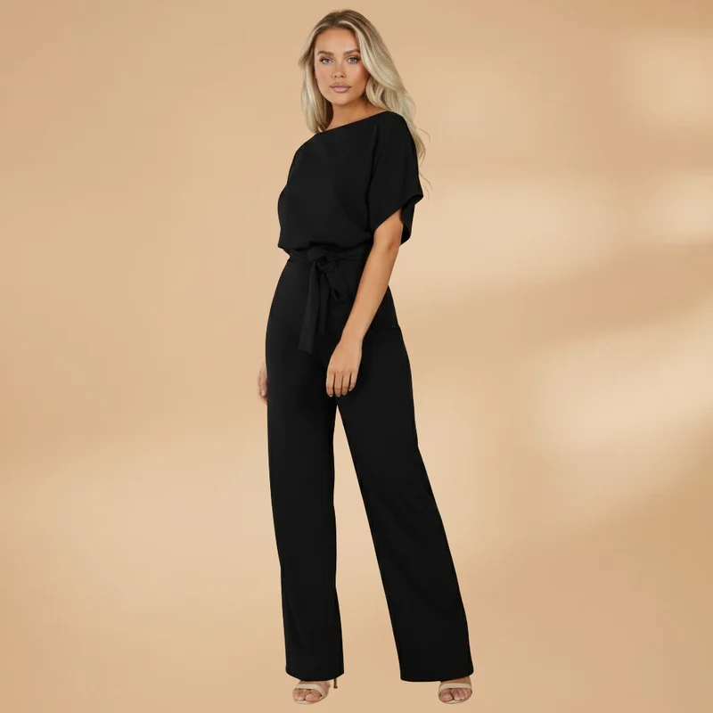 Combinaison d'été pour femme - tenue ample à jambes larges et lanière | vacances