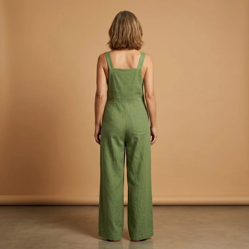 Combinaison d'été pour femme - habit ample avec poches latérales | vacances