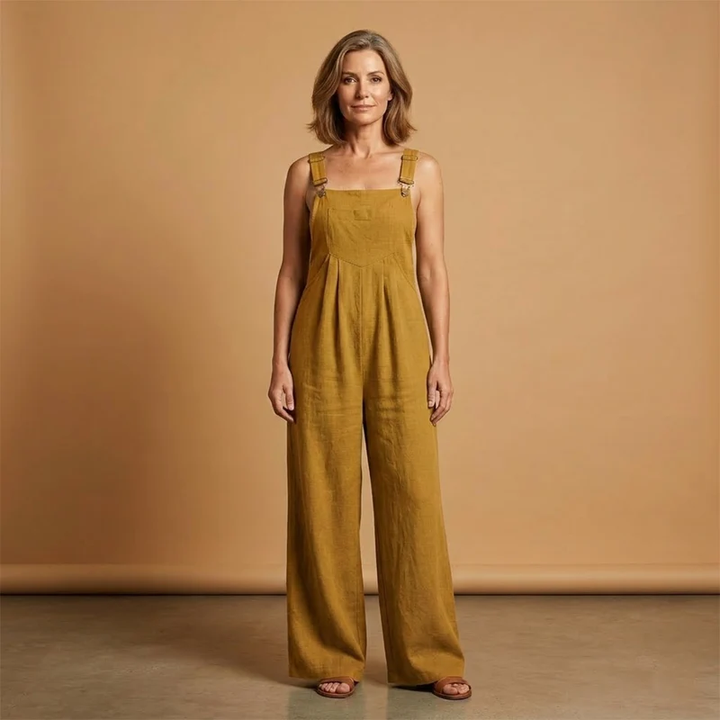 Combinaison d'été pour femme - habit ample avec poches latérales | vacances