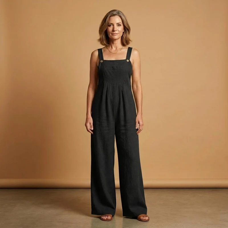 Combinaison d'été pour femme - habit ample avec poches latérales | vacances