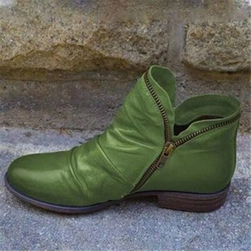 Bottines à bout pointu avec semelle épaisse