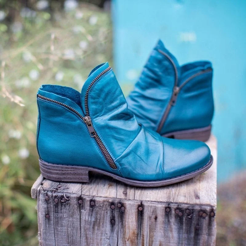 Bottines à bout pointu avec semelle épaisse