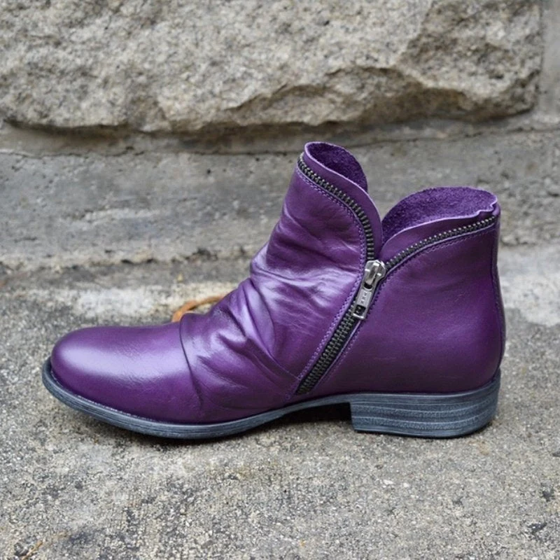 Bottines à bout pointu avec semelle épaisse