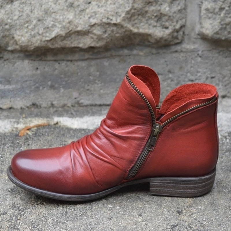 Bottines à bout pointu avec semelle épaisse
