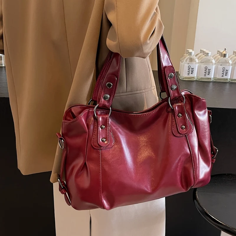 Sac à main femme multi-compartiments zippés + bandoulière réglable