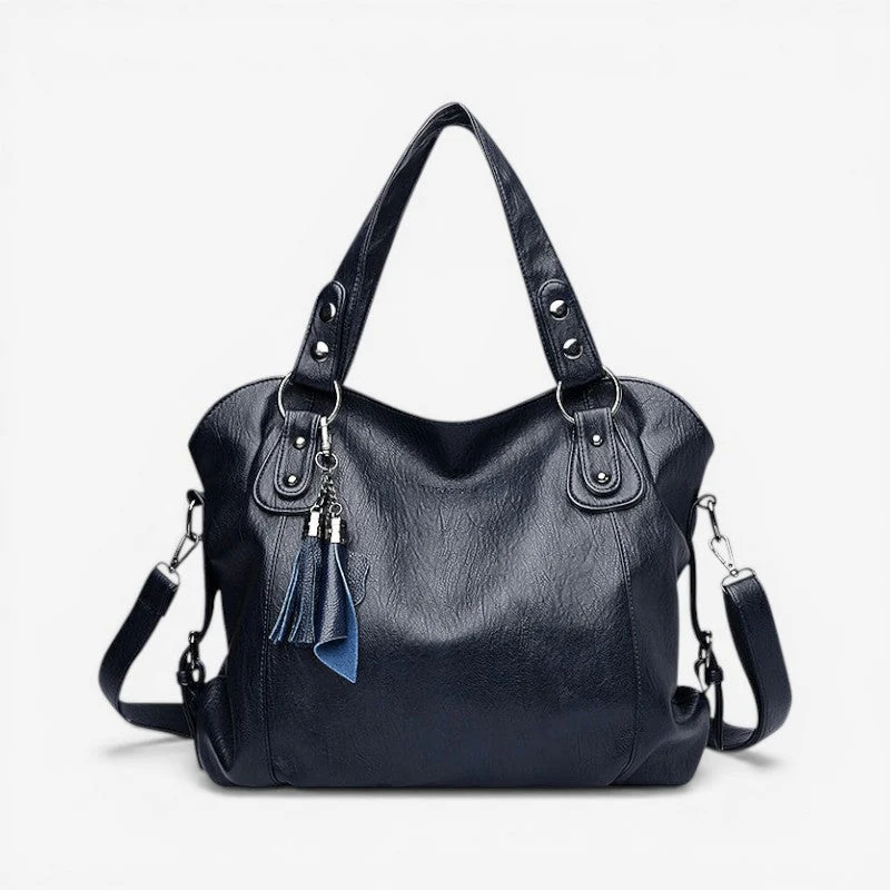 Sac à main femme multi-compartiments zippés + bandoulière réglable